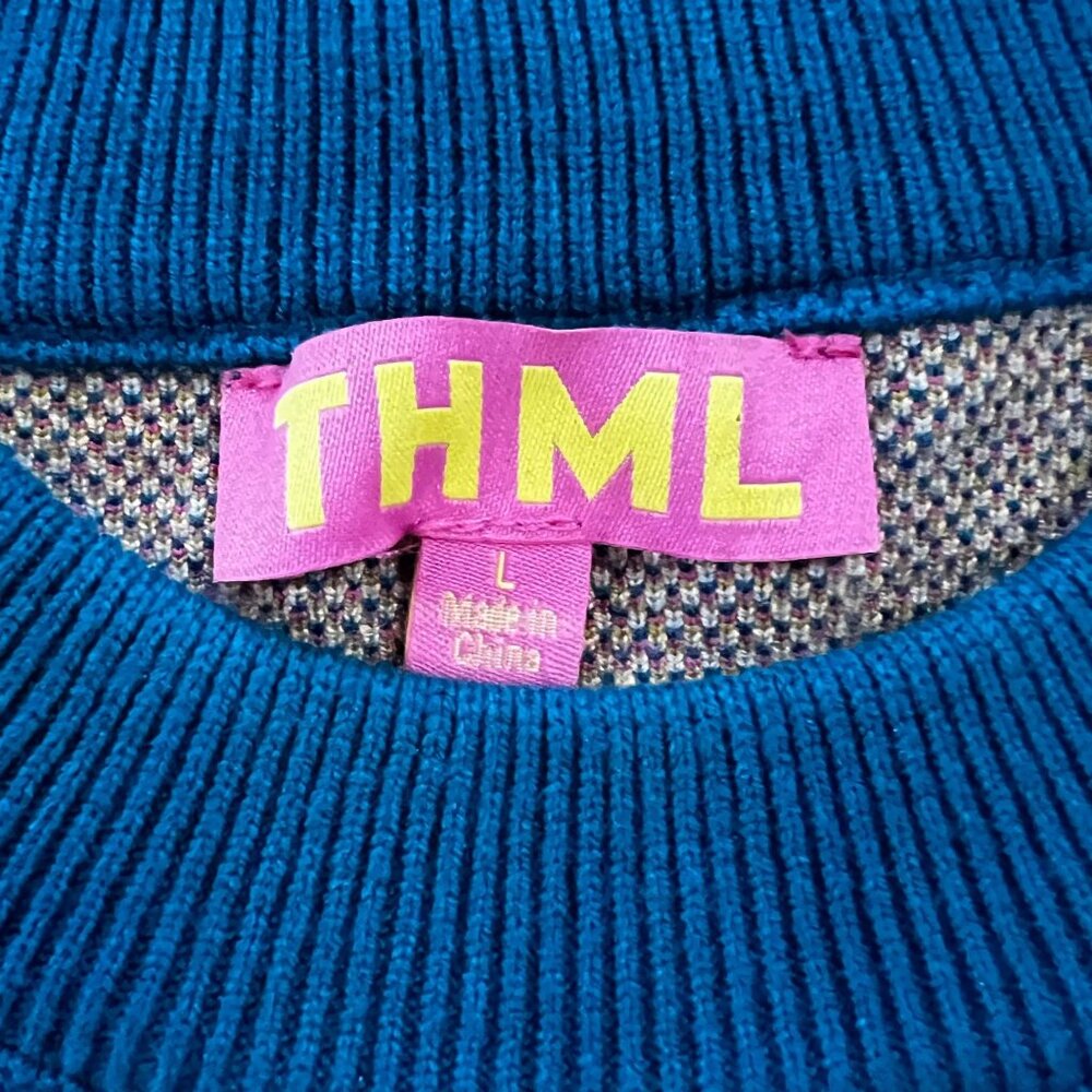 SOLD, not for sale THML Ladies short sleeve sweater, size large - Picture 6 of 9